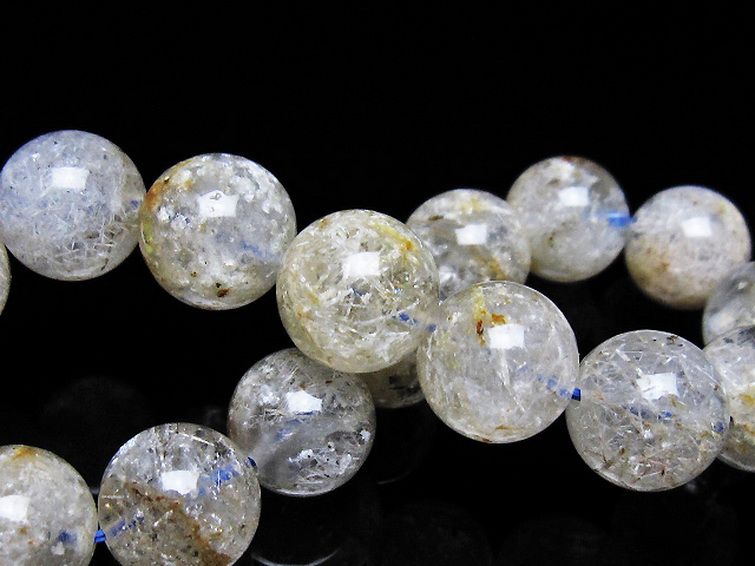 ホワイトガーデンファントムクォーツ ブレスレット 13mm [t239-3515] 2枚目