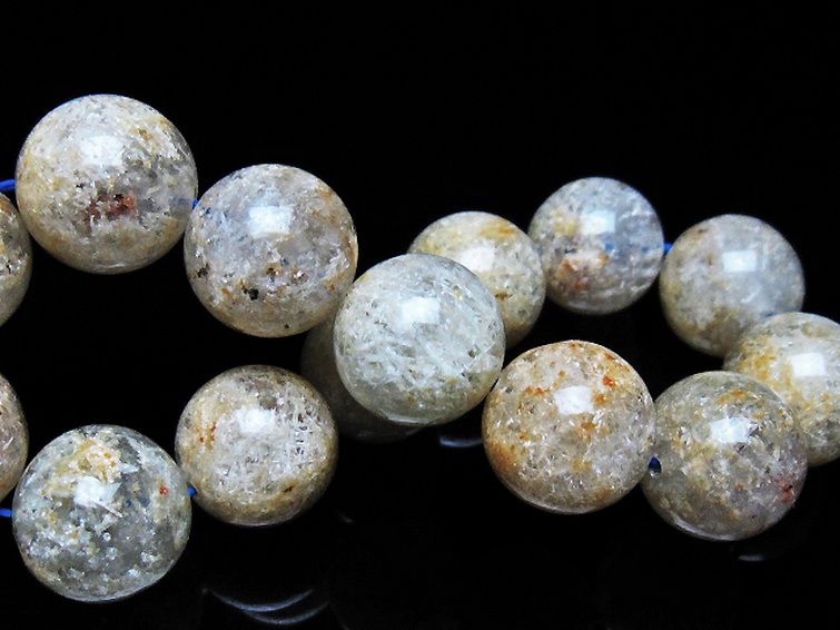 ホワイトガーデンファントムクォーツ ブレスレット 15mm [t239-3519] 2枚目