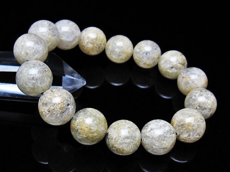 ホワイトガーデンファントムクォーツ ブレスレット 14mm [t239-3520] 1枚目