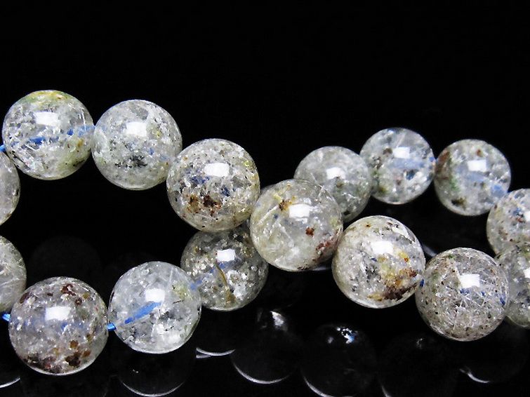 ホワイトガーデンファントムクォーツ ブレスレット 12mm [t239-3530] 2枚目