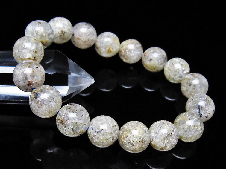 ホワイトガーデンファントムクォーツ ブレスレット 12mm [t239-3537] 1枚目