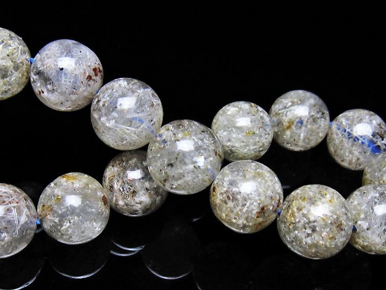 ホワイトガーデンファントムクォーツ ブレスレット 12mm [t239-3537] 2枚目