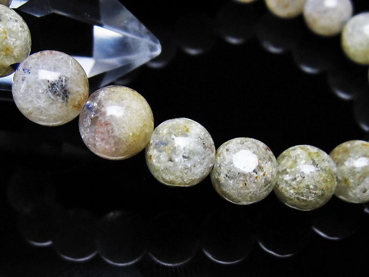 ホワイトガーデンファントムクォーツ ブレスレット 9mm [t239-3543] 3枚目