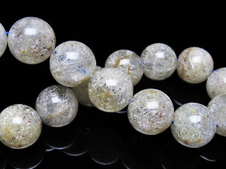 ホワイトガーデンファントムクォーツ ブレスレット 13mm [t239-3553] 2枚目