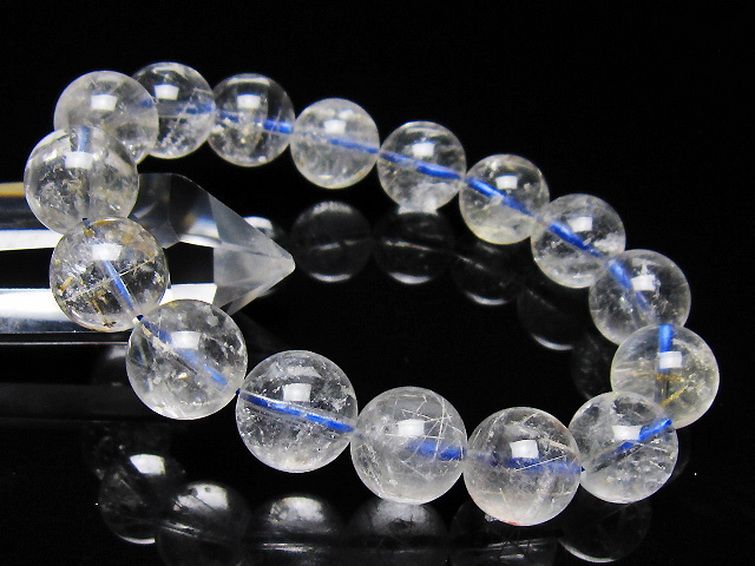 ホワイトガーデンファントムクォーツ ブレスレット 14mm [t239-3564] 1枚目