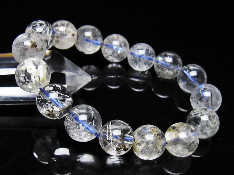 ホワイトガーデンファントムクォーツ ブレスレット 13mm [t239-3566] 1枚目