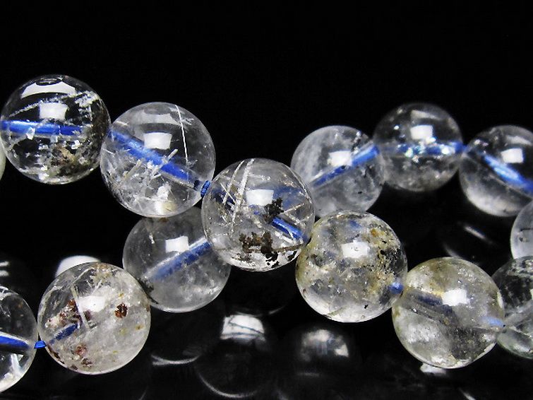 ホワイトガーデンファントムクォーツ ブレスレット 13mm [t239-3566] 2枚目