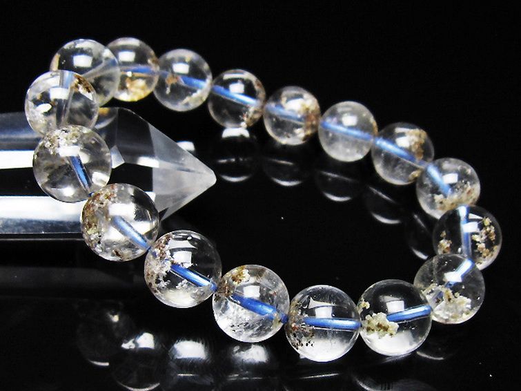 ホワイトガーデンファントムクォーツ ブレスレット 12mm [t239-3568] 1枚目