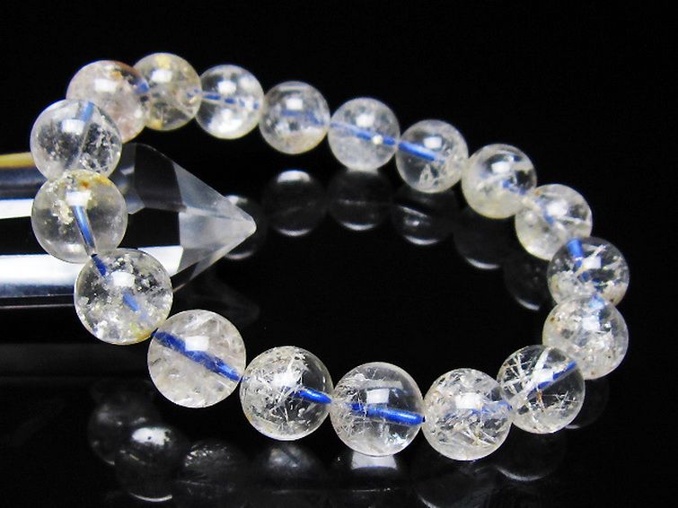ホワイトガーデンファントムクォーツ ブレスレット 12mm [t239-3570] 1枚目