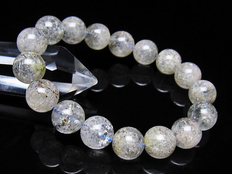 ホワイトガーデンファントムクォーツ ブレスレット 12mm [t239-3573] 1枚目
