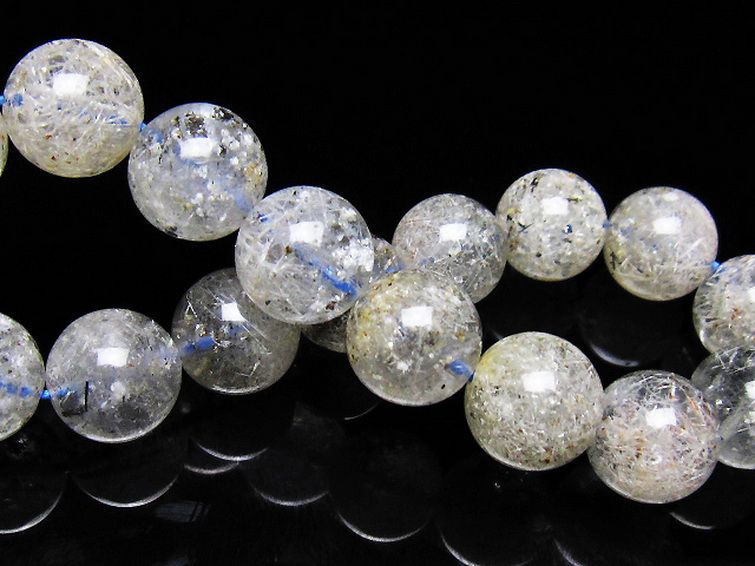 ホワイトガーデンファントムクォーツ ブレスレット 12mm [t239-3573] 2枚目