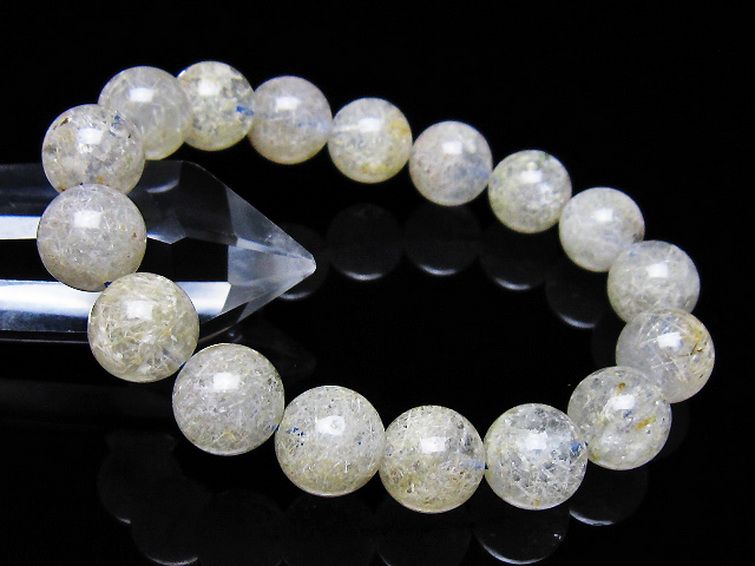 ホワイトガーデンファントムクォーツ ブレスレット 12mm [t239-3583] 1枚目
