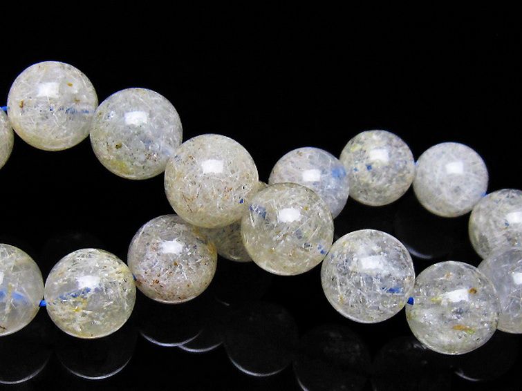 ホワイトガーデンファントムクォーツ ブレスレット 12mm [t239-3583] 2枚目