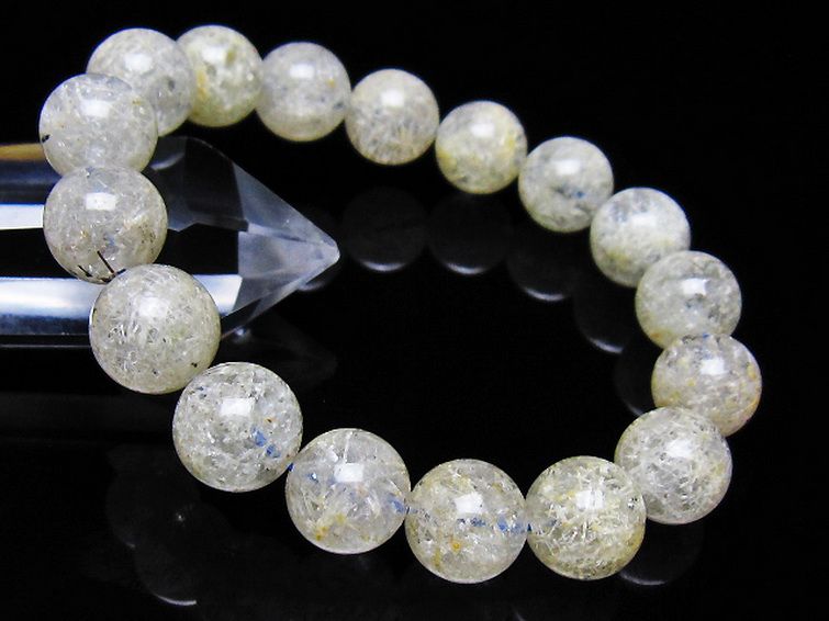 ホワイトガーデンファントムクォーツ ブレスレット 12mm [t239-3587] 1枚目