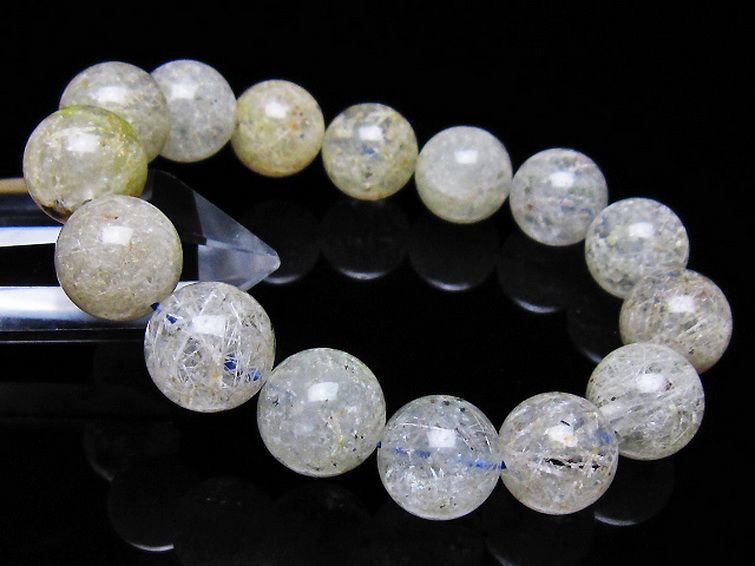 ホワイトガーデンファントムクォーツ ブレスレット 15mm [t239-3591] 1枚目