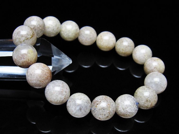 ホワイトガーデンファントムクォーツ ブレスレット 12mm [t239-3601] 1枚目