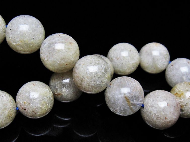 ホワイトガーデンファントムクォーツ ブレスレット 13mm [t239-3604] 2枚目