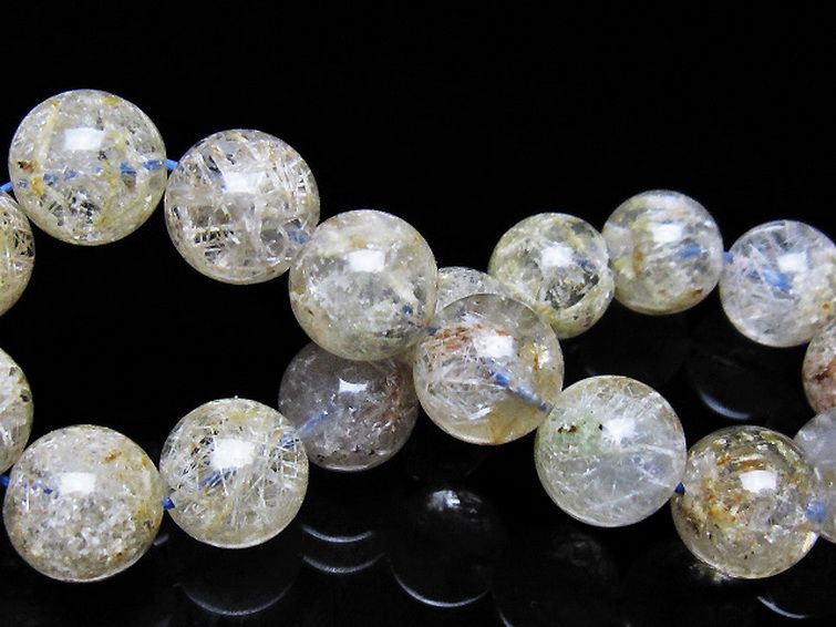 ホワイトガーデンファントムクォーツ ブレスレット 12mm [t239-3613] 2枚目