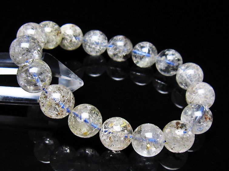 ホワイトガーデンファントムクォーツ ブレスレット 13mm [t239-3618] 1枚目