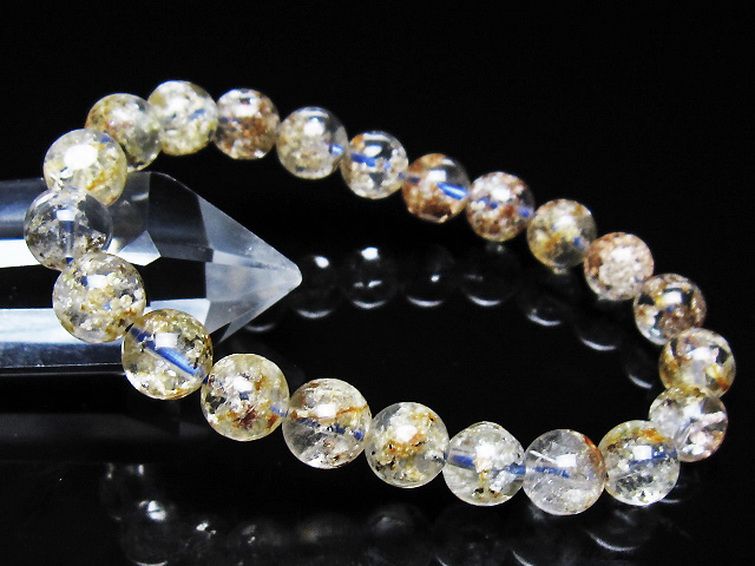 ホワイトガーデンファントムクォーツ ブレスレット 9mm [t239-3626]