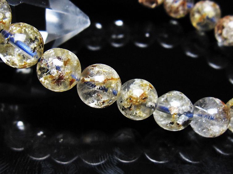 ホワイトガーデンファントムクォーツ ブレスレット 9mm [t239-3626]