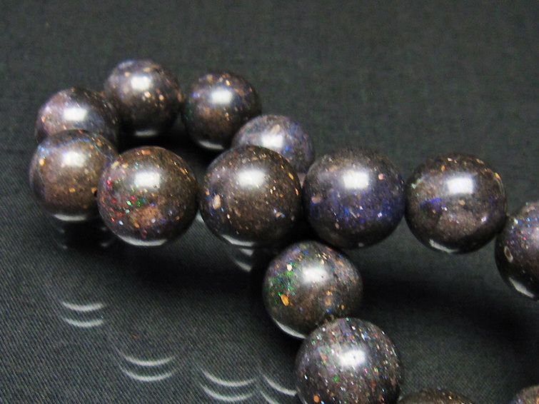 ブラックオパール ブレスレット 13mm [T249-3785] 2枚目