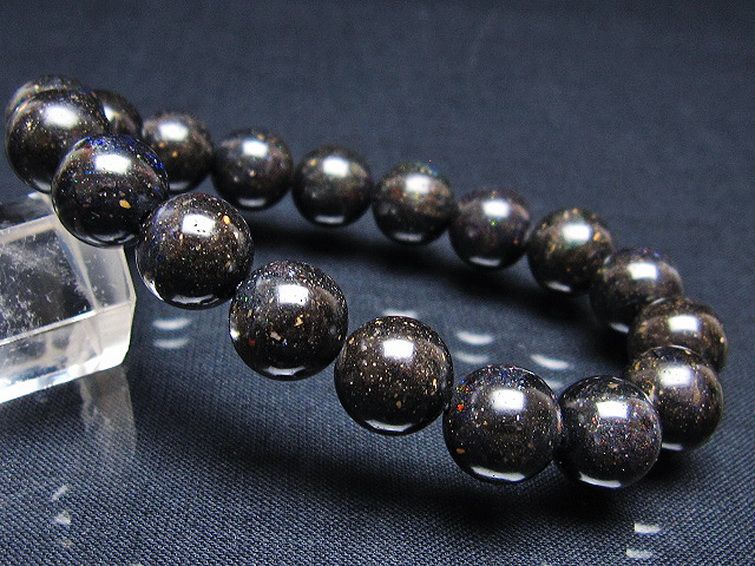 ブラックオパール ブレスレット 11mm [T249-4558] 1枚目