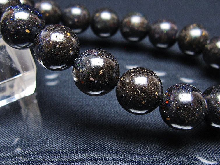 ブラックオパール ブレスレット 11mm [T249-4558] 3枚目