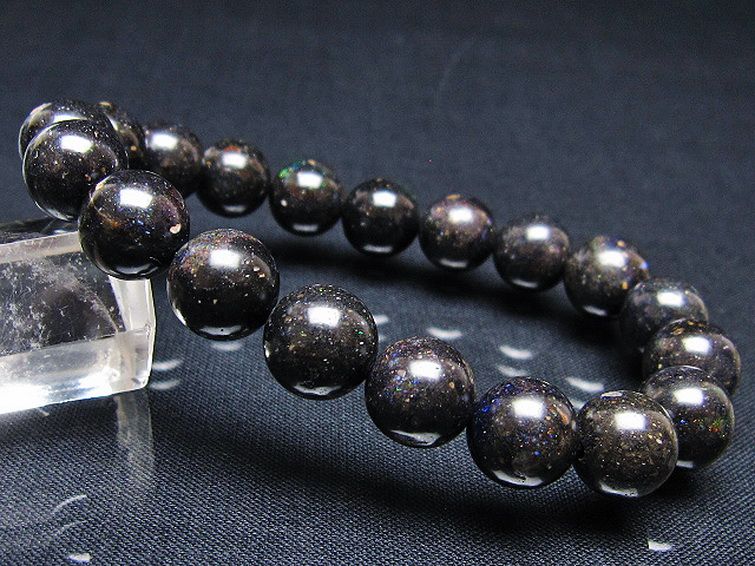 ブラックオパール ブレスレット 11mm [T249-4570] 1枚目