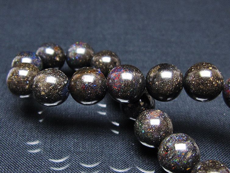 ブラックオパール ブレスレット 11mm [T249-4582] 2枚目