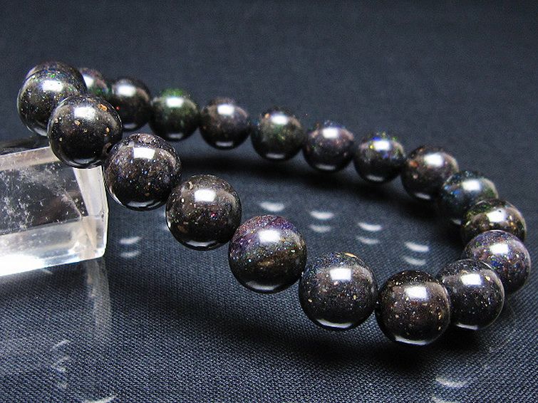 ブラックオパール ブレスレット 10mm [T249-4599] 1枚目