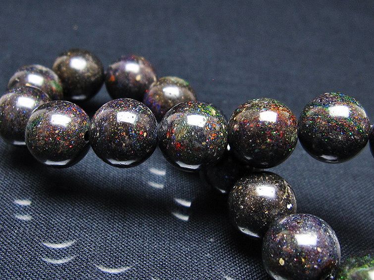 ブラックオパール ブレスレット 11mm [T249-4659] 2枚目