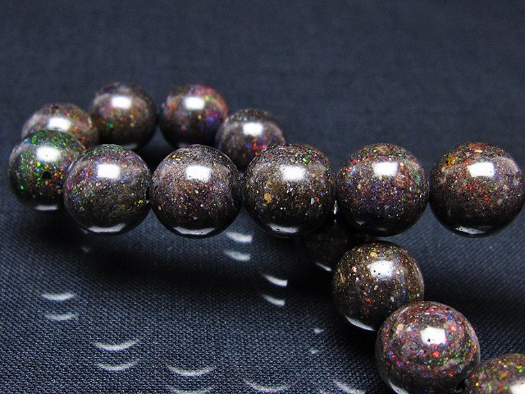 ブラックオパール ブレスレット 11mm [T249-4670] 2枚目