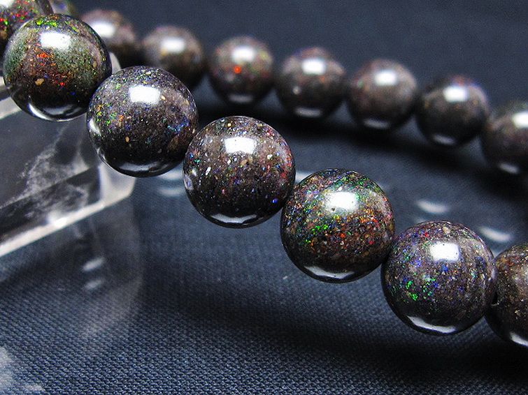 ブラックオパール ブレスレット 11mm [T249-4670] 3枚目