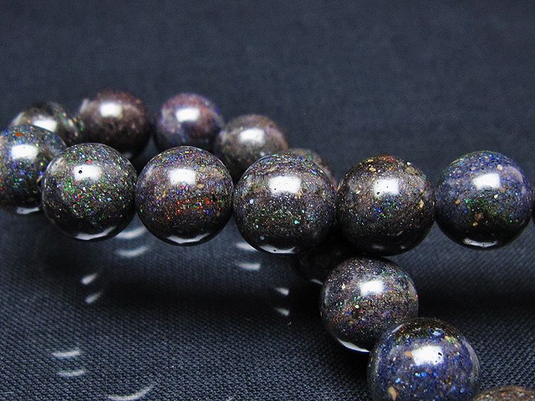 ブラックオパール ブレスレット 11mm [T249-4687] 2枚目