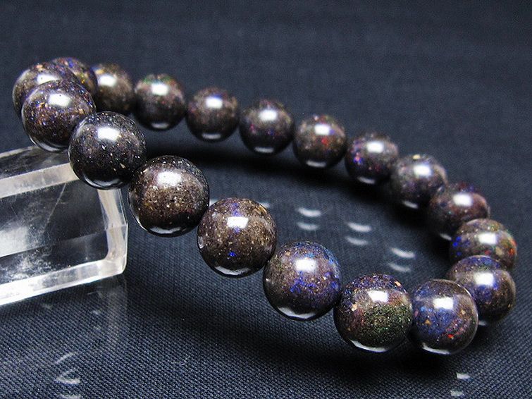 ブラックオパール ブレスレット 11mm [T249-4690] 3枚目