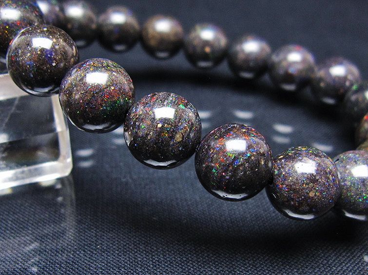 ブラックオパール ブレスレット 11mm [T249-4692] 3枚目