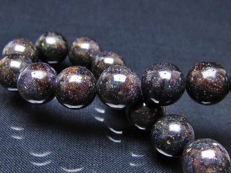 ブラックオパール ブレスレット 11mm [T249-4693] 2枚目