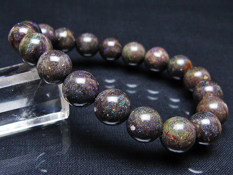 ブラックオパール ブレスレット 11mm [T249-4697] 1枚目