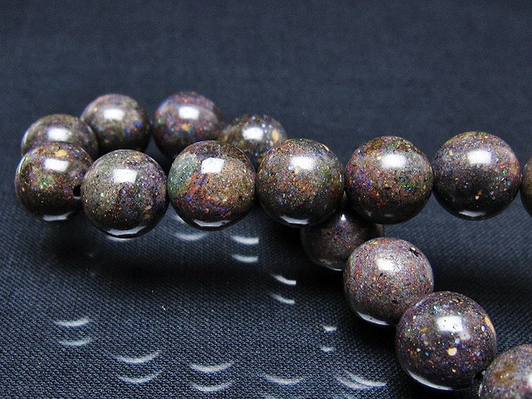 ブラックオパール ブレスレット 11mm [T249-4697] 2枚目