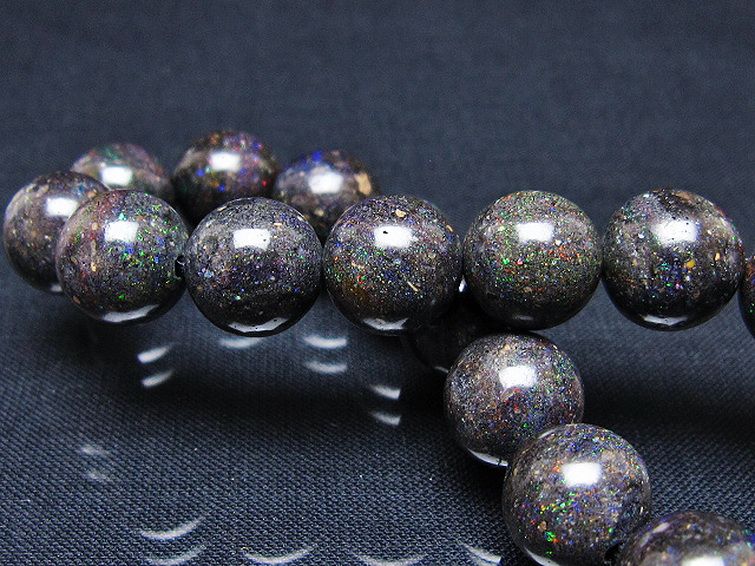 ブラックオパール ブレスレット 12mm [T249-4700] 2枚目