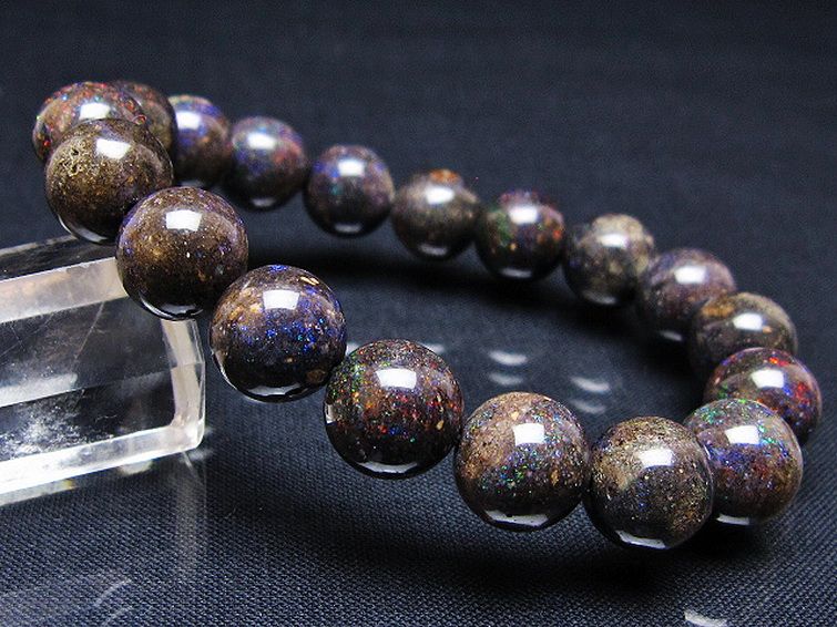 ブラックオパール ブレスレット 11mm [T249-4703] 1枚目