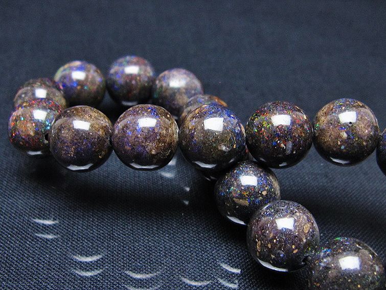 ブラックオパール ブレスレット 11mm [T249-4703] 2枚目