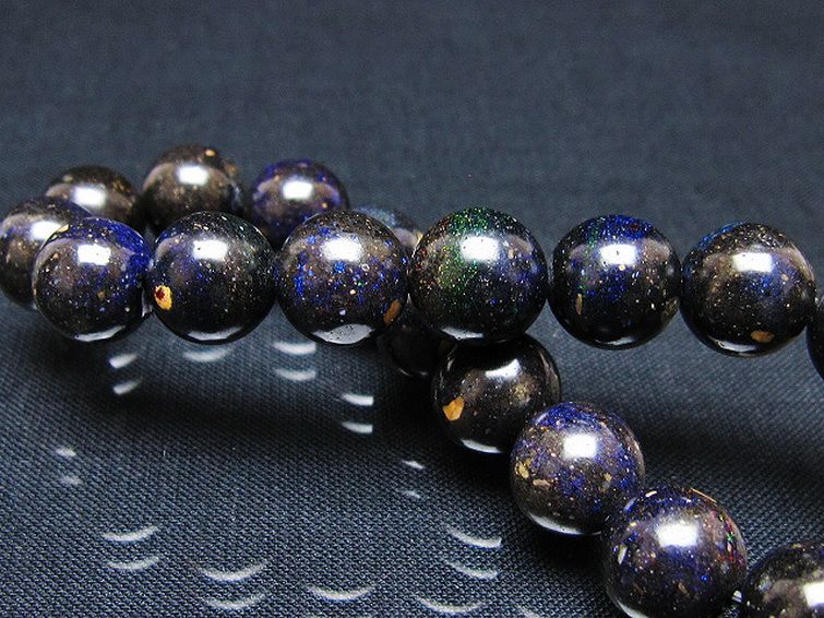 ブラックオパール ブレスレット 10mm [T249-4705] 2枚目