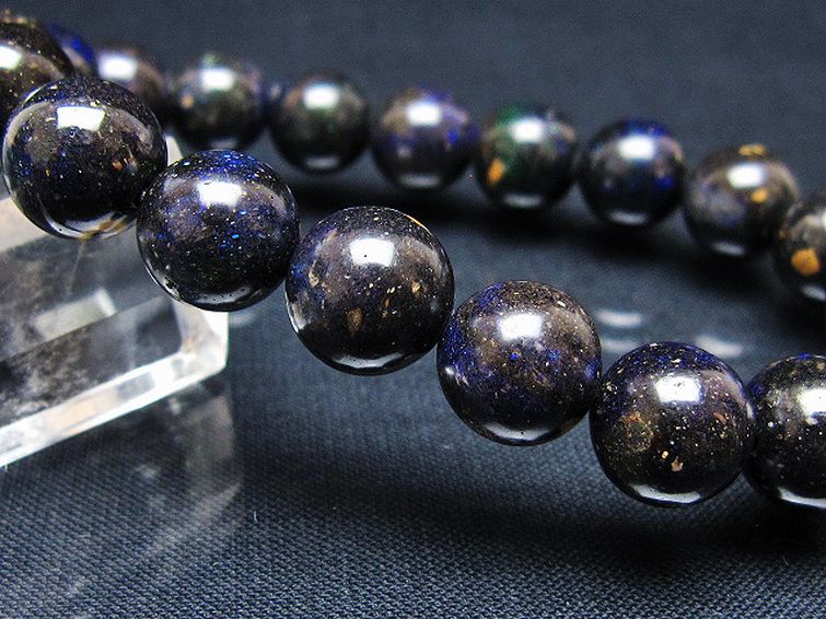 ブラックオパール ブレスレット 10mm [T249-4705] 3枚目