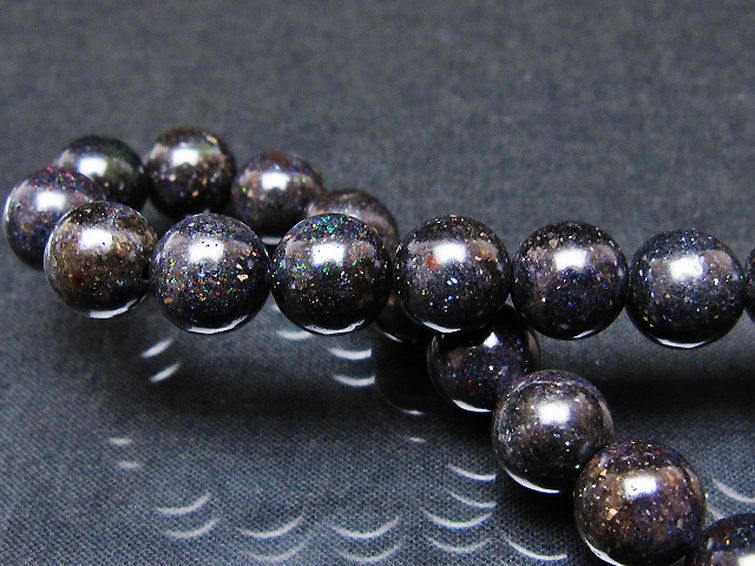 ブラックオパール ブレスレット 9mm [T249-4708] 2枚目