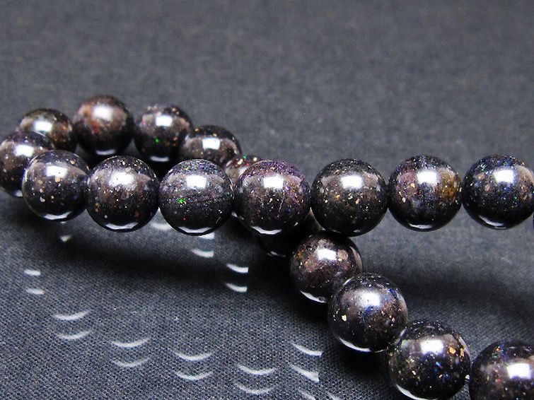 ブラックオパール ブレスレット 9mm [T249-4710] 2枚目