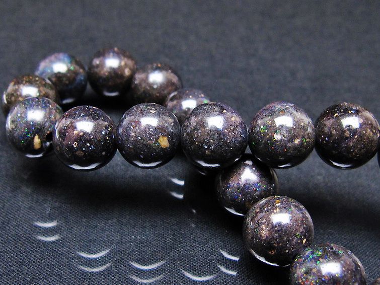 ブラックオパール ブレスレット 11mm [T249-4717] 2枚目