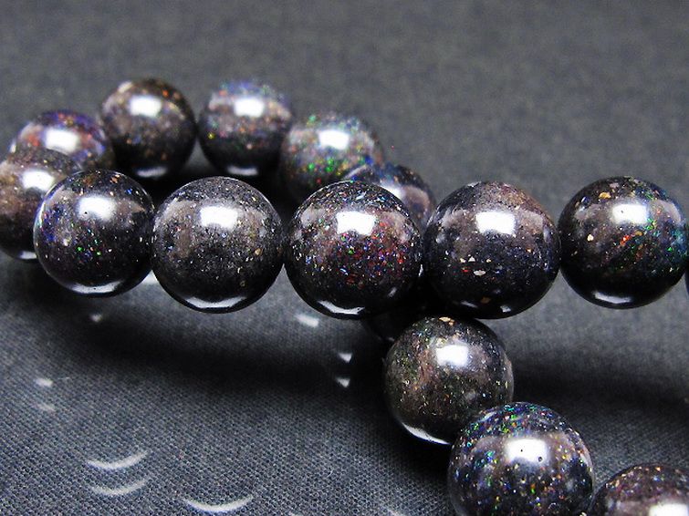 ブラックオパール ブレスレット 12mm [T249-4721] 2枚目