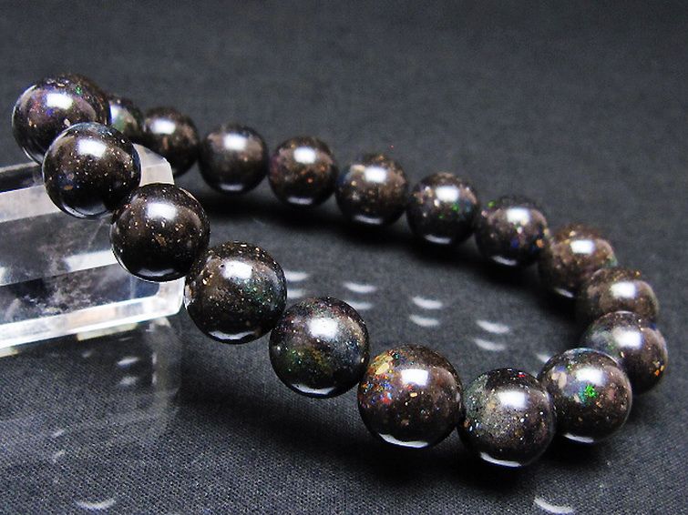 ブラックオパール ブレスレット 11mm [T249-4740] 1枚目